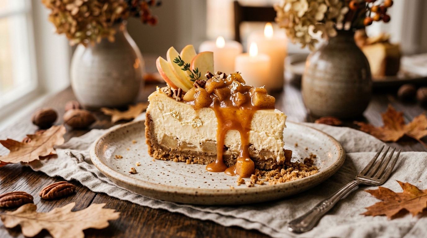 Apple Normandy Cheesecake