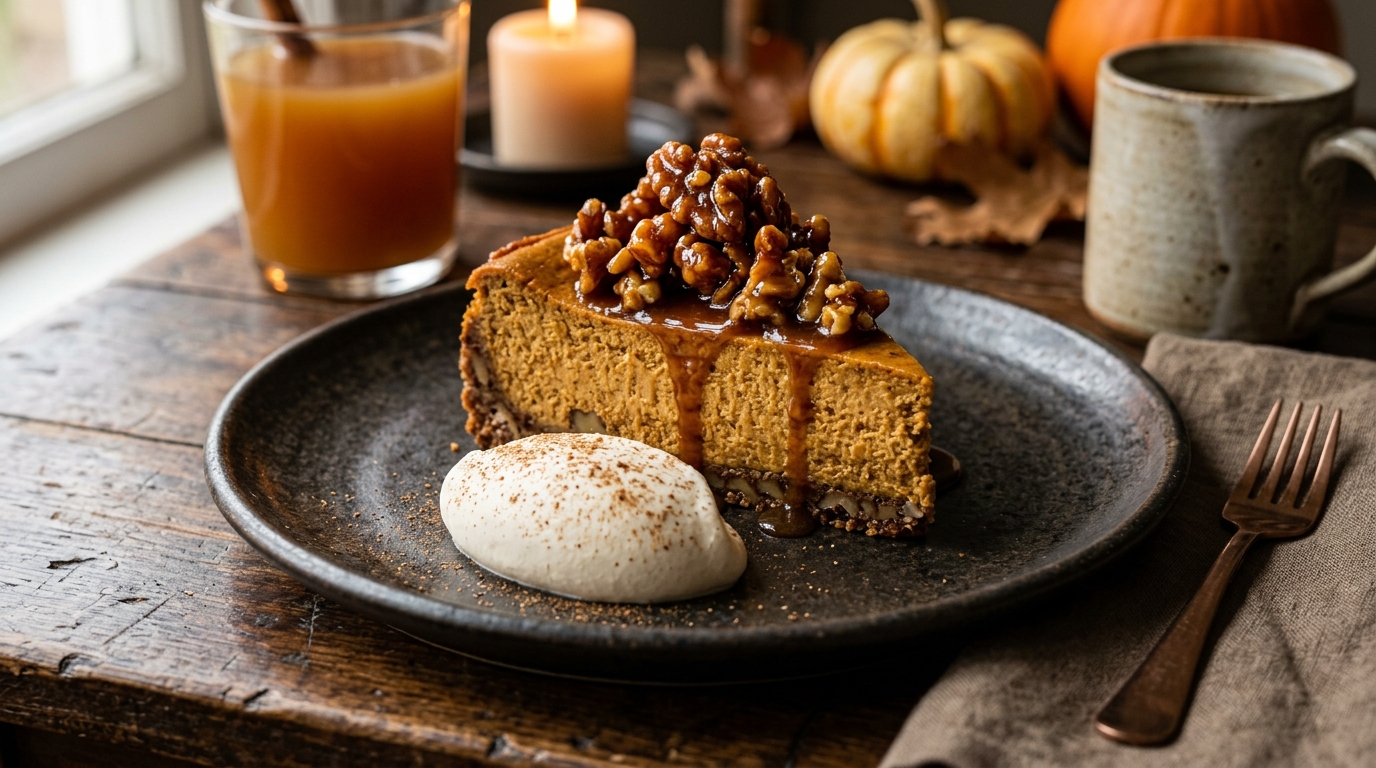 Anne's Pumpkin Walnut Cheesecake