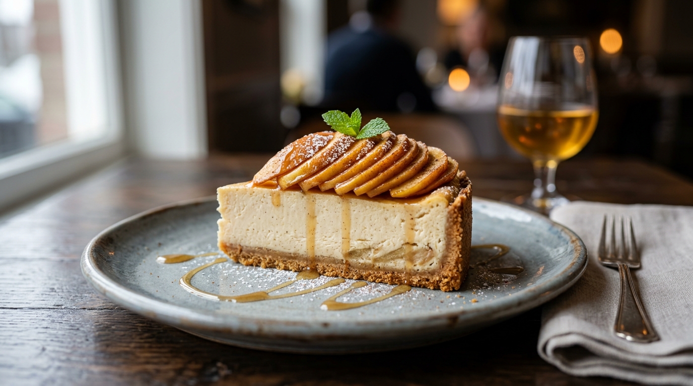 Apple Normandy Cheesecake