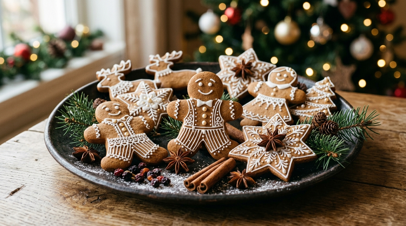 Easy Decorated Gingerbread Cookies