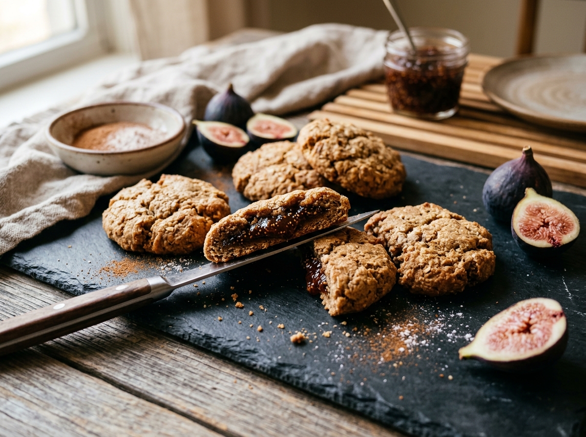 Fig-Filled Whole Wheat Cookies