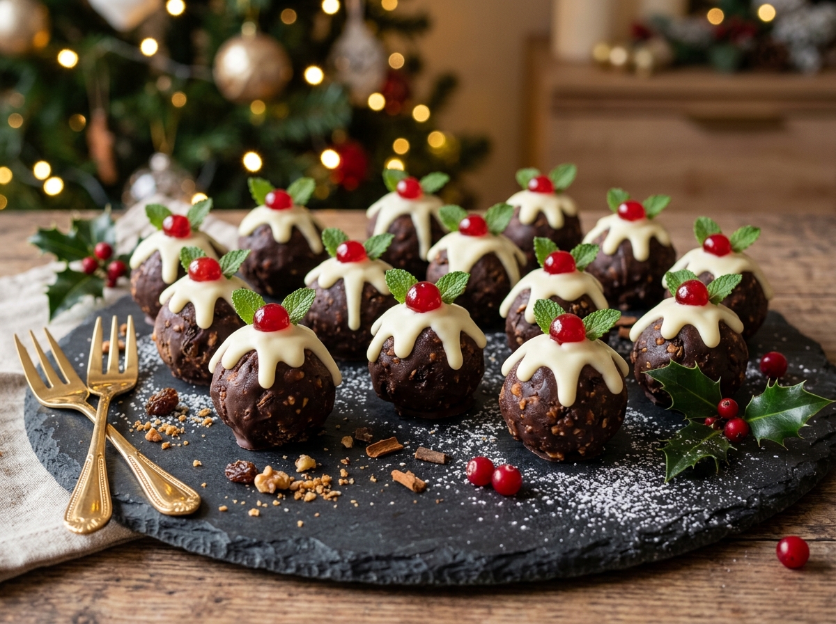 Christmas Pudding Truffles