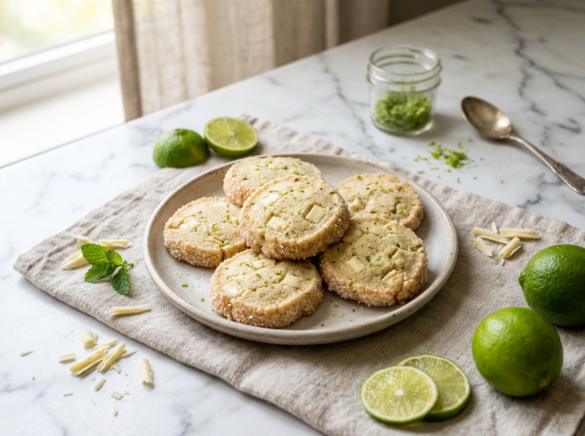 Citrus White Chocolate Sablés