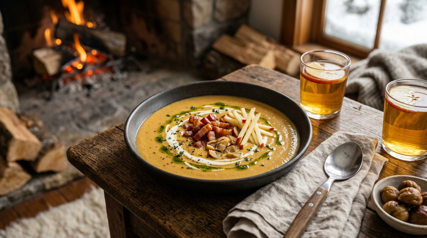 Winter Chestnut Apple Soup